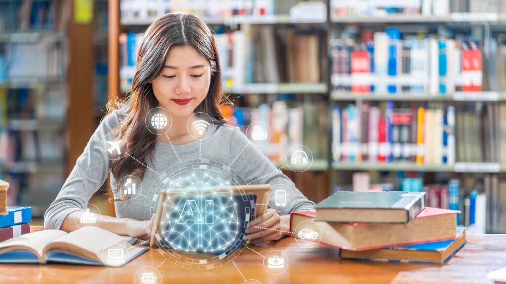 Student exploring mathematics, artificial intelligence and future STEM learning.