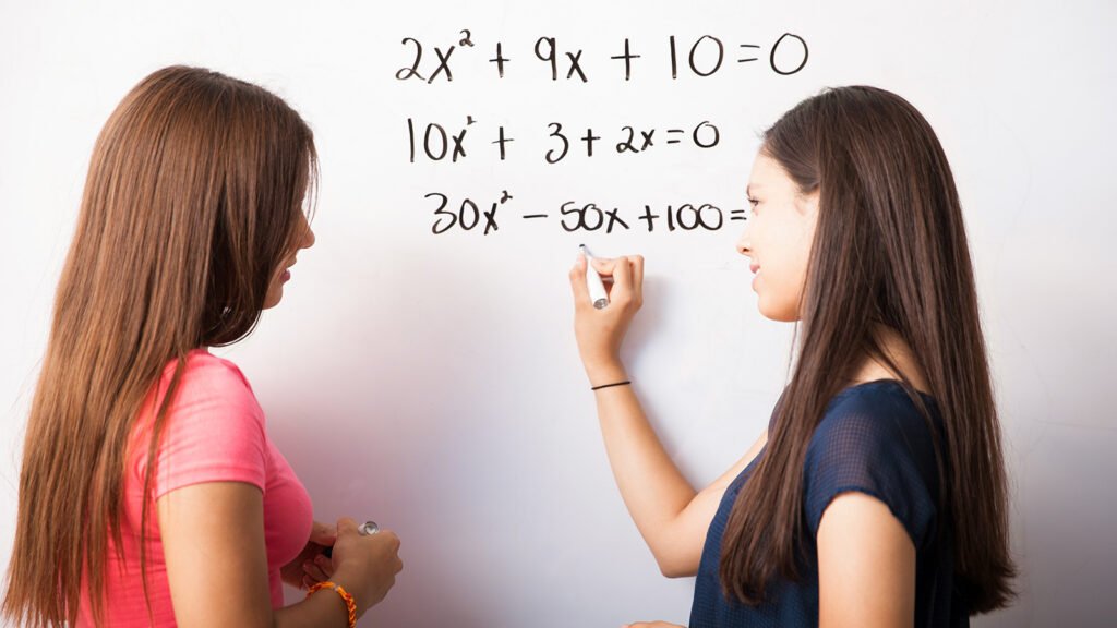 Student preparing for GCSE Mathematics through personalised online learning with Geopo Maths.